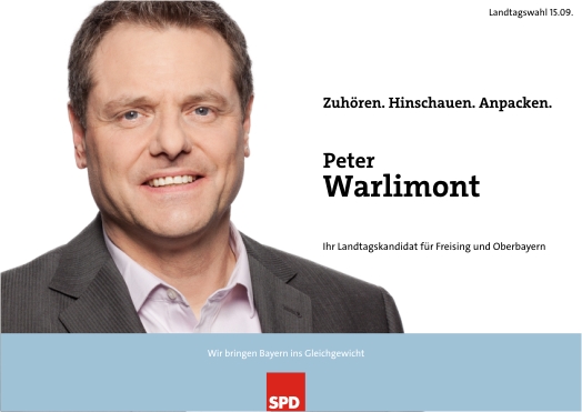 Peter Warlimont für Freising in den Landtag